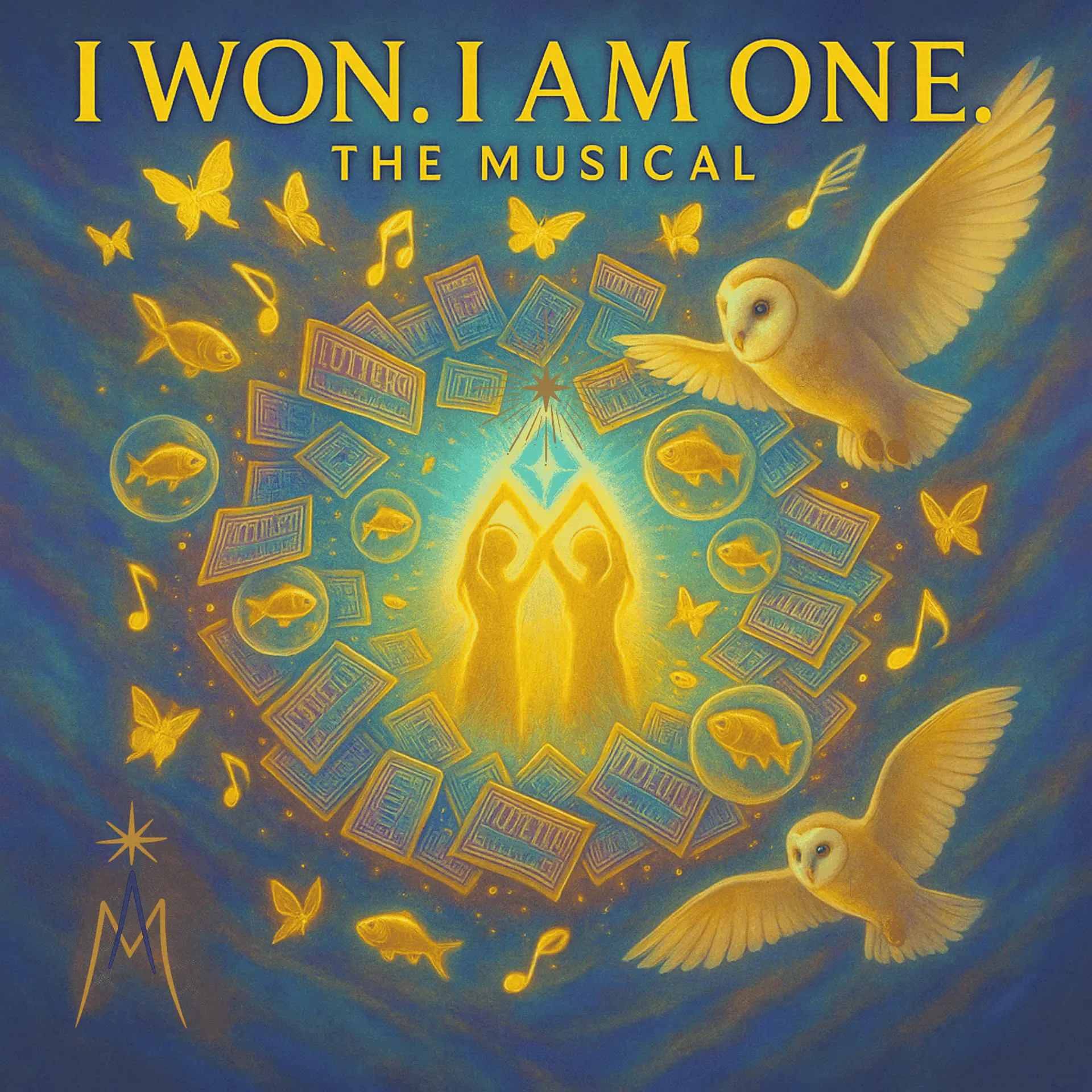 I won. I am one. The Musical album cover